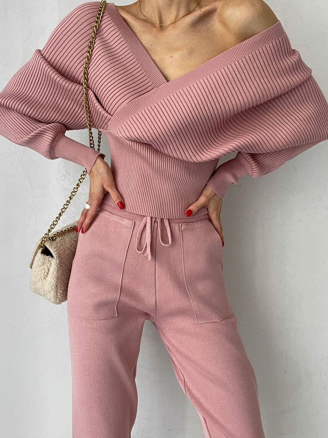 Off-Shoulder Top and Pants Set