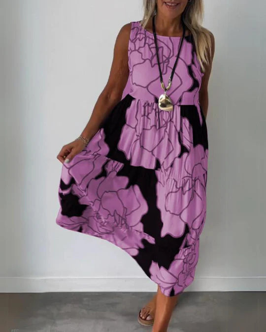 Stylish Boho Floral Dress