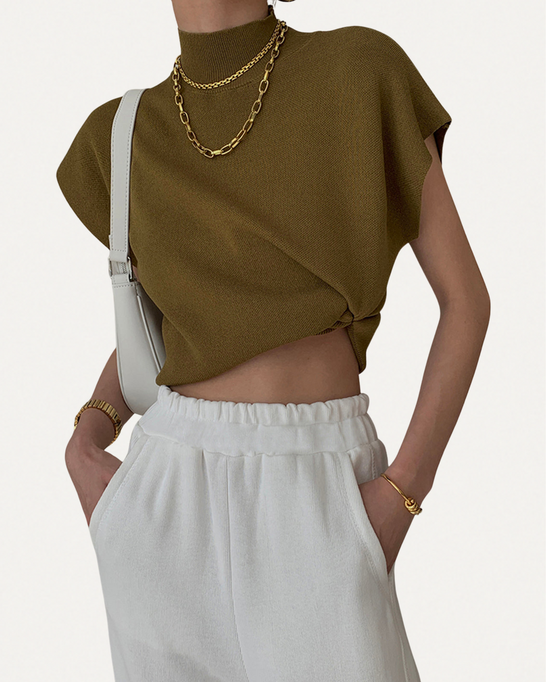 Women's Sleeveless Knit Sweater Vest – Soft Pullover for Casual Layering