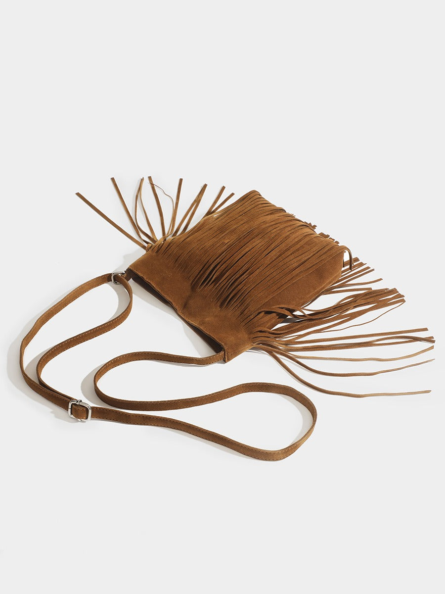 Fransen Umhängetasche Boho-Stil