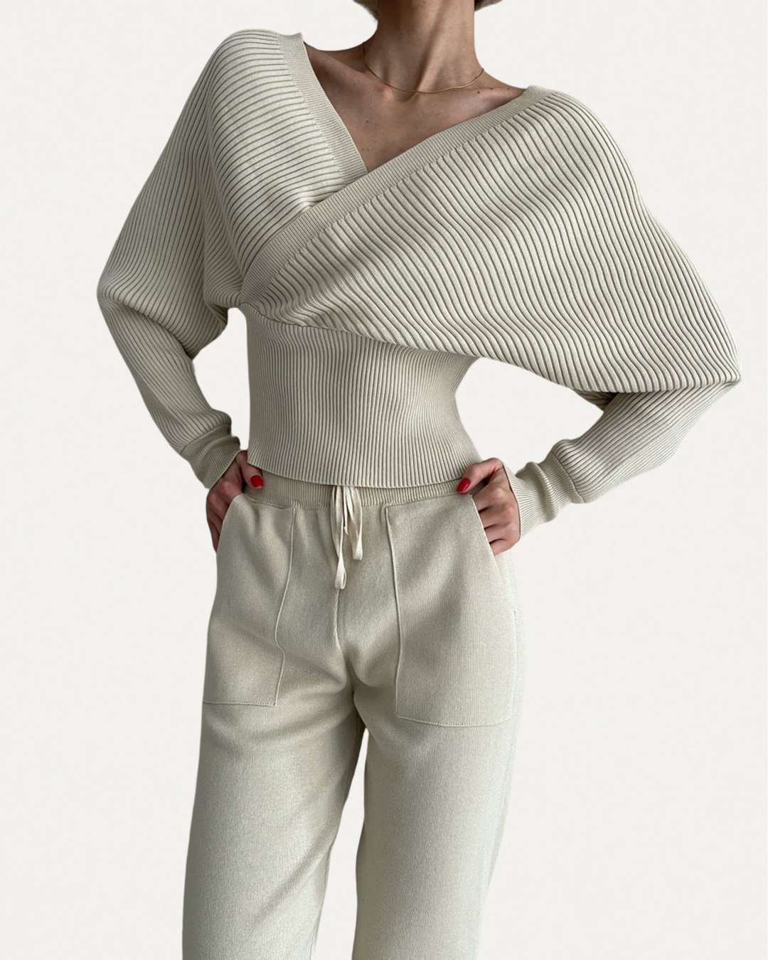 Off-Shoulder Top and Pants Set