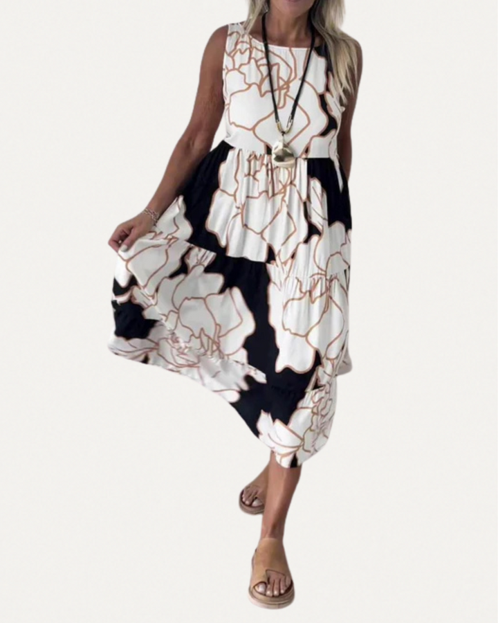 Stylish Boho Floral Dress