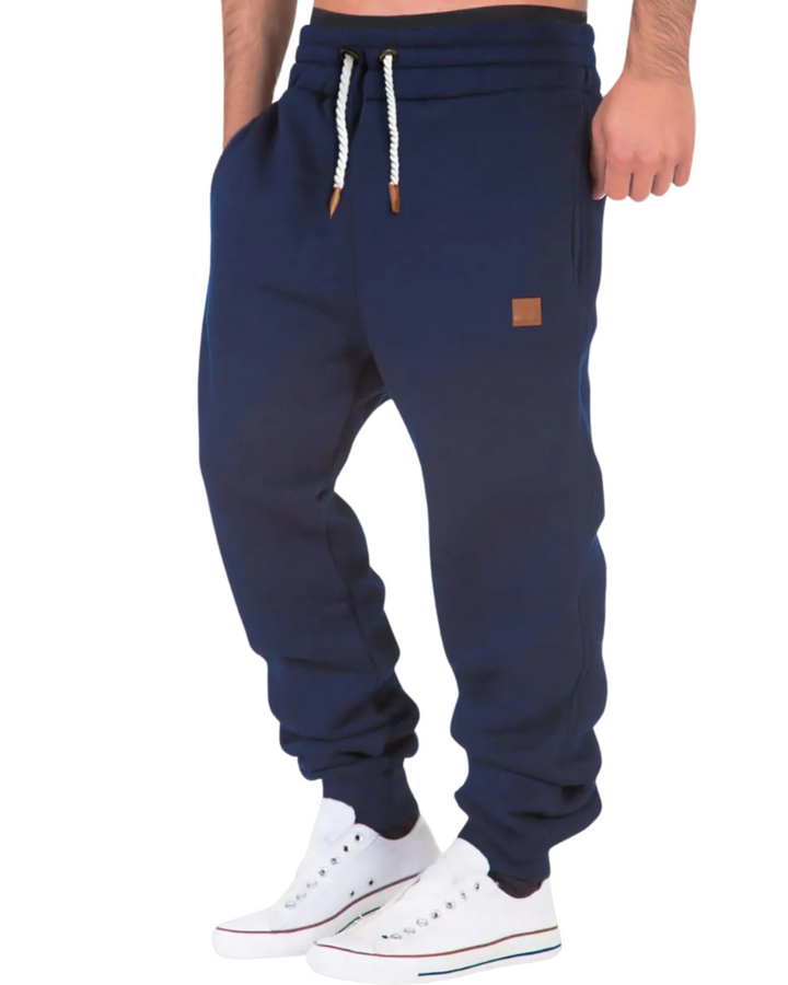 Men’s Navy Baggy Jogging Pants – Cotton Blend Relaxed Fit Sweatpants for Gym & Casual Wear