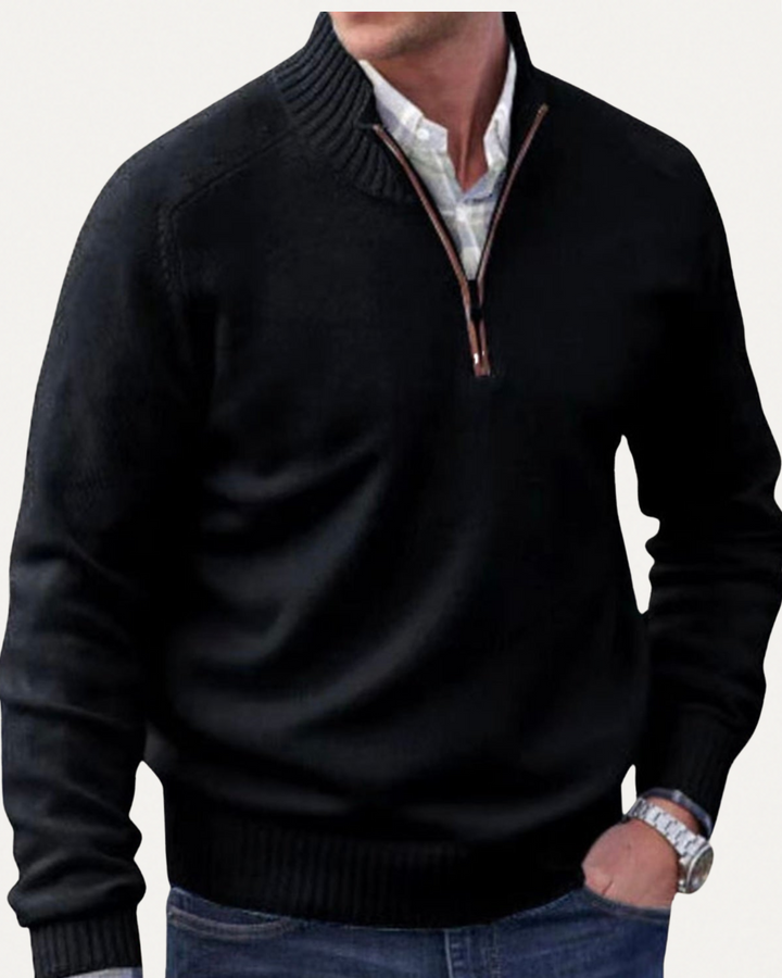 Half-Zip Pullover for Men – Warm and Stylish Layer for Chilly Autumn and Winter Days