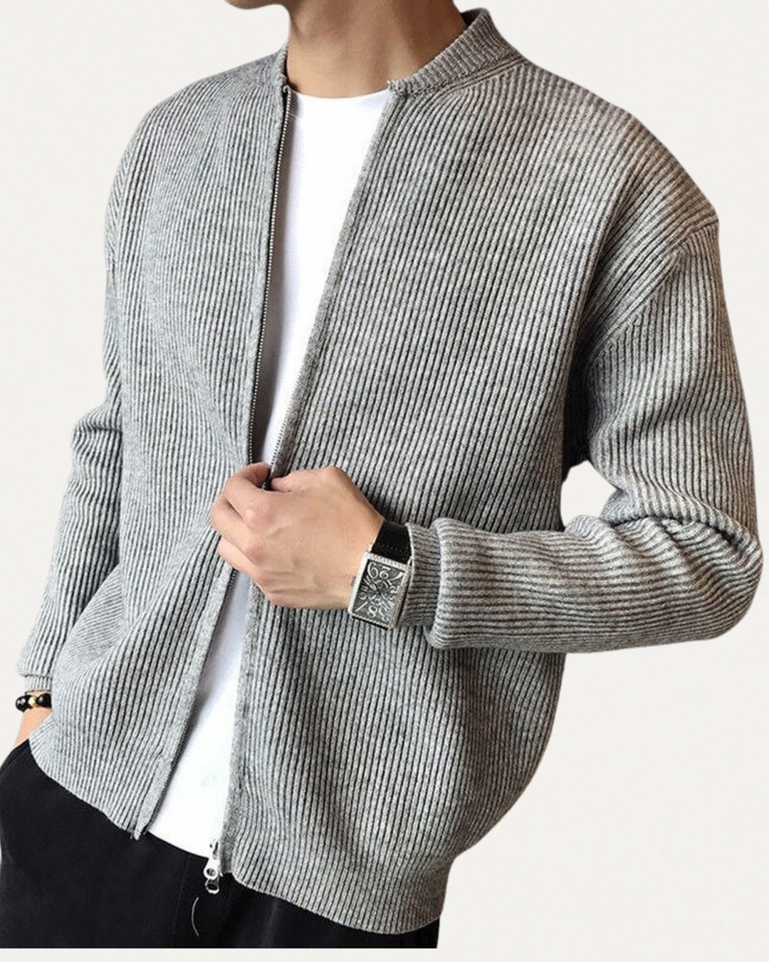 Men’s Shawl Collar Cardigan – Soft Knit Layer for Fall and Winter, Versatile and Elegant Design