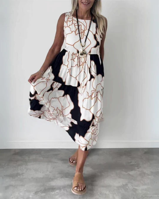 Stylish Boho Floral Dress