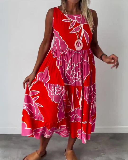 Stylish Boho Floral Dress