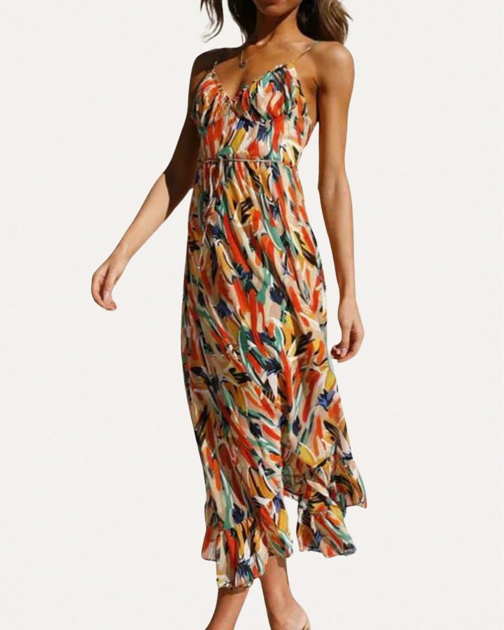 Glamorous colorful dress