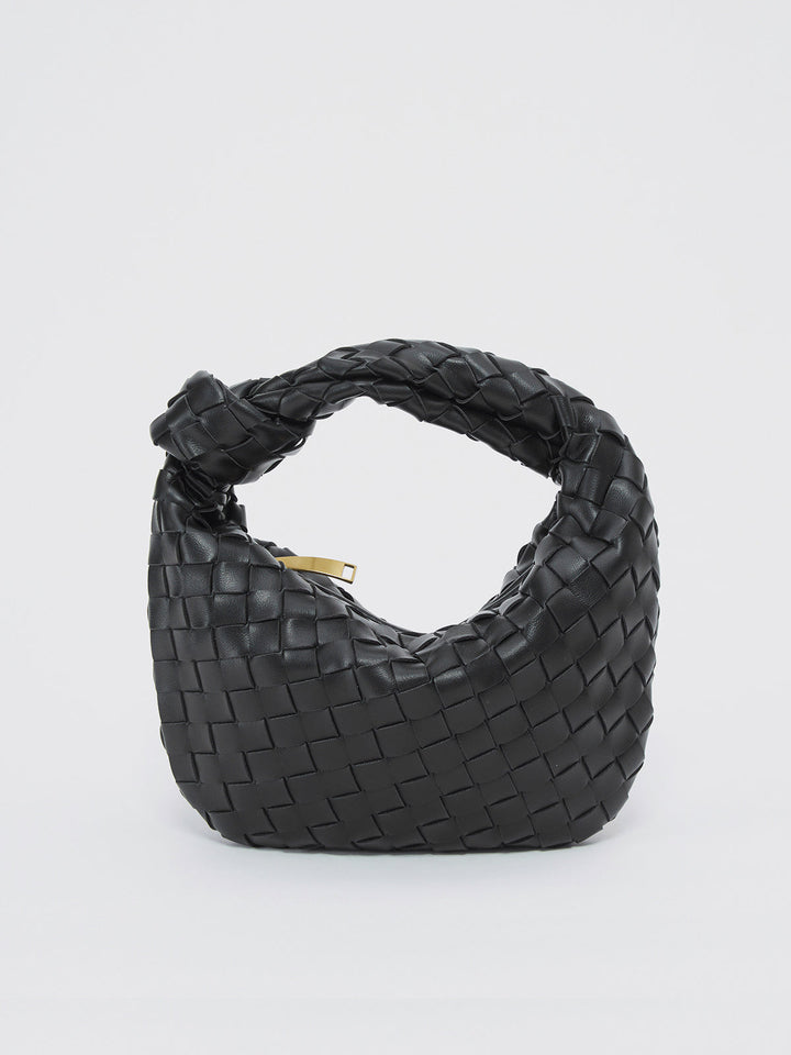 Braided Handbag – Stylish Polyurethane Design, Compact Size 27x2x16 cm, Ideal for Casual and Special Events 0