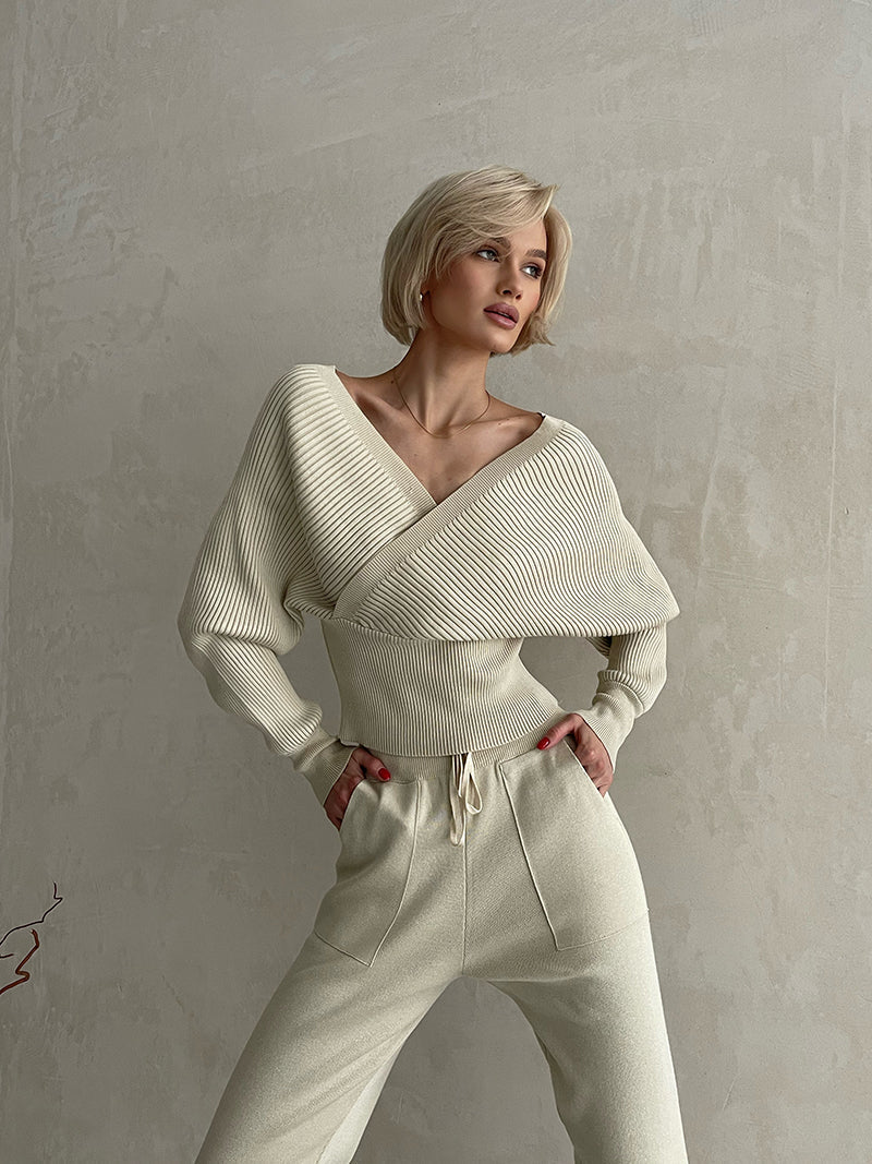 Off-Shoulder Top and Pants Set