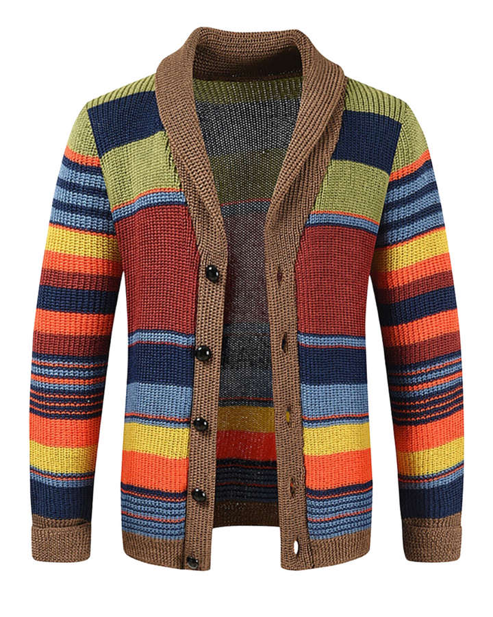 Relaxed fit cardigan for men