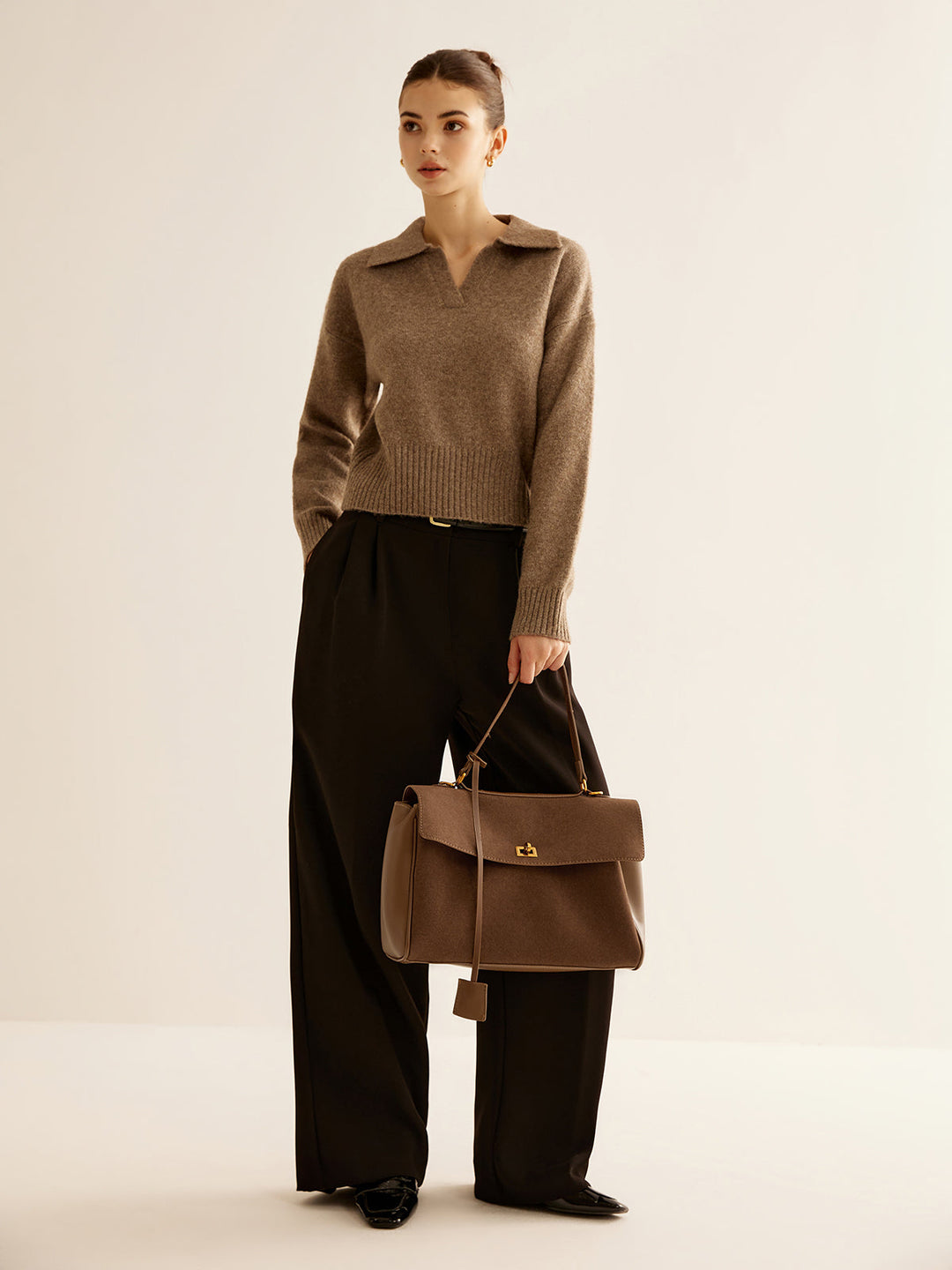 Large Capacity Flap Shoulder Bag for Women – Durable Polyurethane, Stylish Design, Everyday Use 3