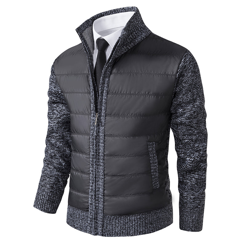 Men's Black Cardigan with Shawl Collar – Elegant Knitwear for Winter and Special Occasions 2