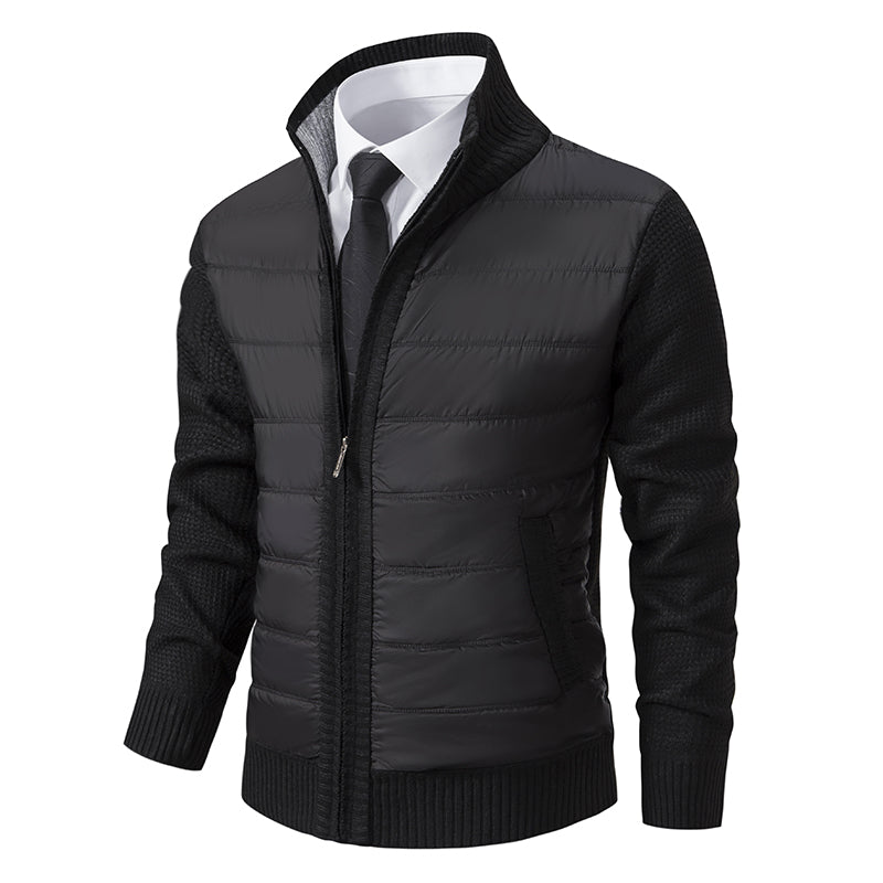 Men's Black Cardigan with Shawl Collar – Elegant Knitwear for Winter and Special Occasions 4