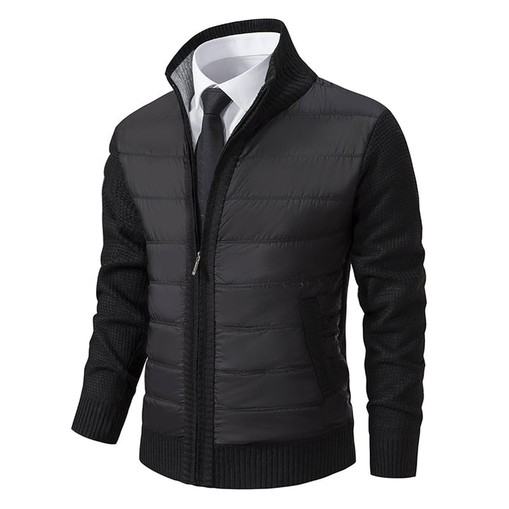 Men's Black Cardigan with Shawl Collar – Elegant Knitwear for Winter and Special Occasions 4