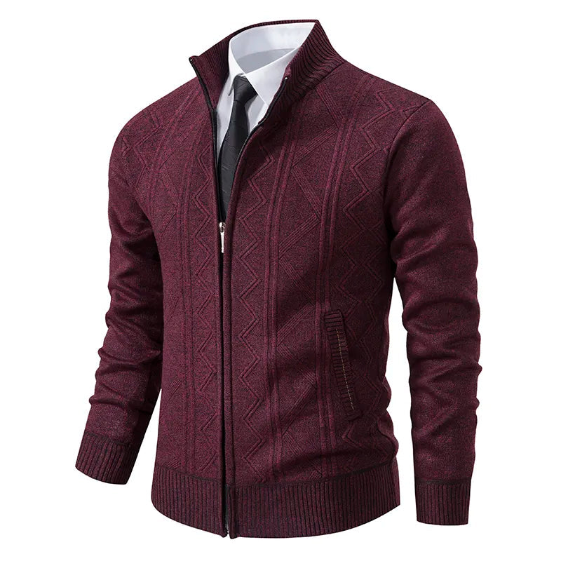 Men's Black Cardigan with Shawl Collar – Elegant Knitwear for Winter and Special Occasions 5