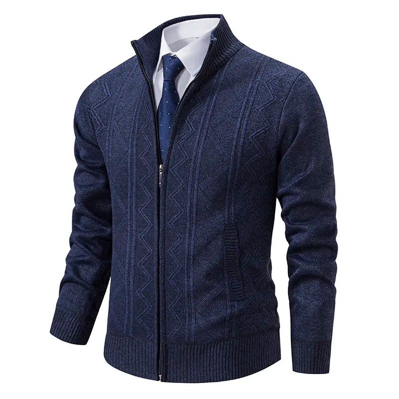 Men's Black Cardigan with Shawl Collar – Elegant Knitwear for Winter and Special Occasions 6