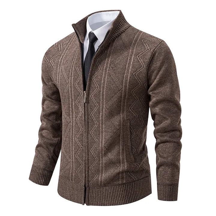 Men's Black Cardigan with Shawl Collar – Elegant Knitwear for Winter and Special Occasions 9