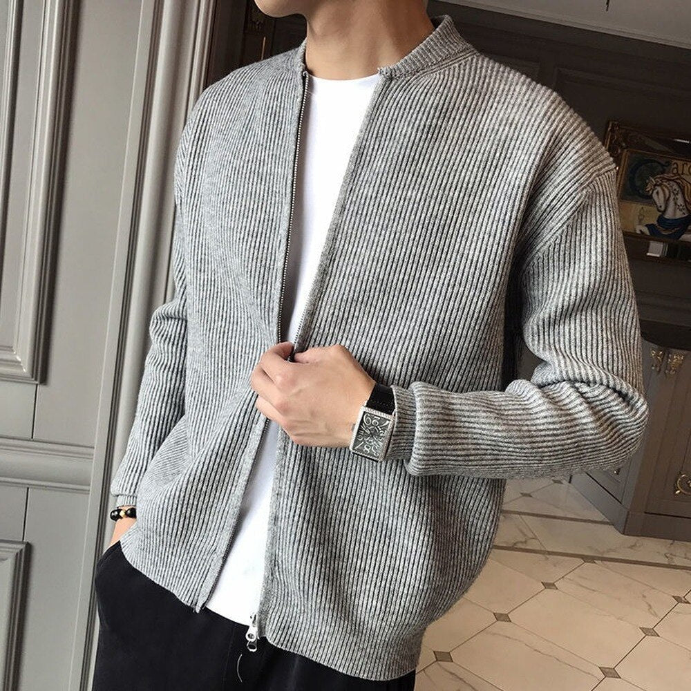 Men's Black Shawl Collar Cardigan - Soft Premium Layer for Fall/Winter, Versatile and Stylish 0