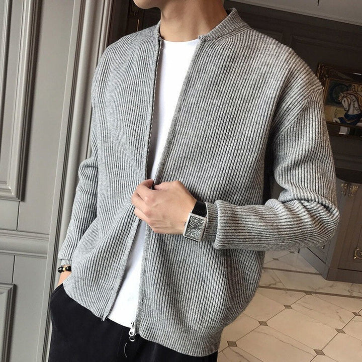 Men's Black Shawl Collar Cardigan - Soft Premium Layer for Fall/Winter, Versatile and Stylish 0
