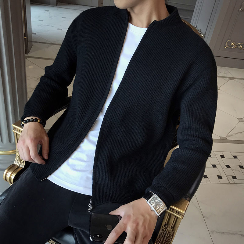 Men's Black Shawl Collar Cardigan - Soft Premium Layer for Fall/Winter, Versatile and Stylish 2