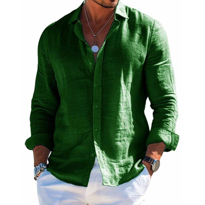 Men's Dress Shirt White Size M Cotton Blend 8