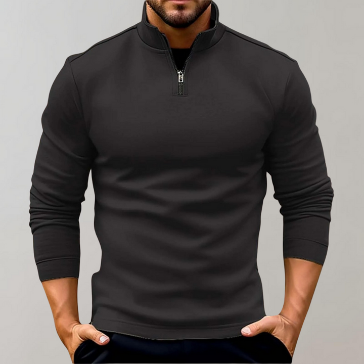 Men's Half Zip Sweater – Lightweight and Warm Low Collar Design in Multiple Colors, Comfortable Fit for Any Occasion 0