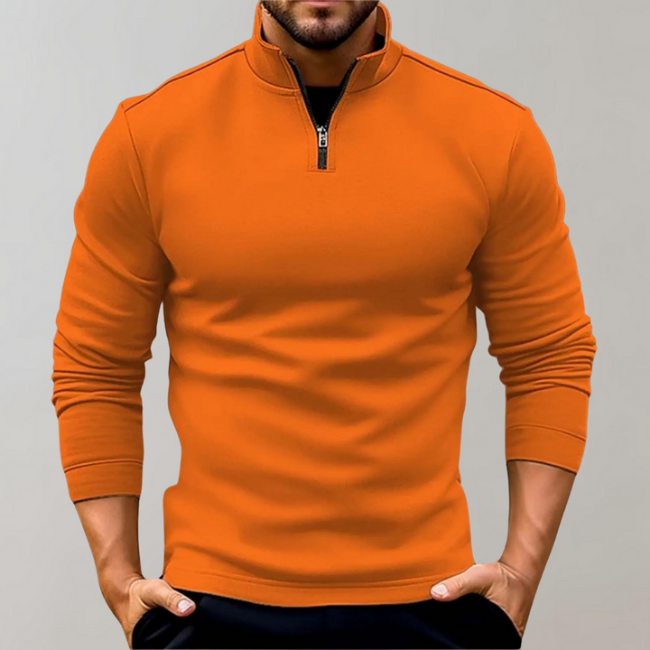 Men's Half Zip Sweater – Lightweight and Warm Low Collar Design in Multiple Colors, Comfortable Fit for Any Occasion 2