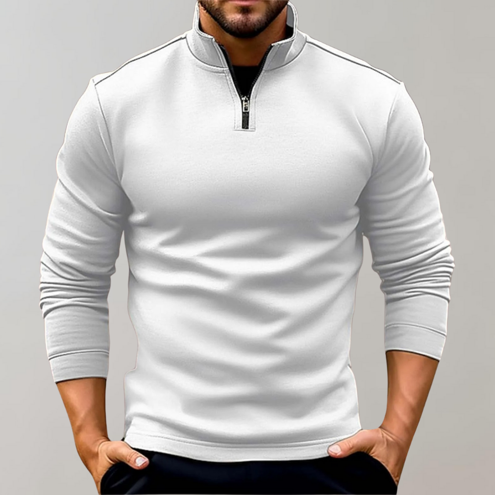 Men's Half Zip Sweater – Lightweight and Warm Low Collar Design in Multiple Colors, Comfortable Fit for Any Occasion 3