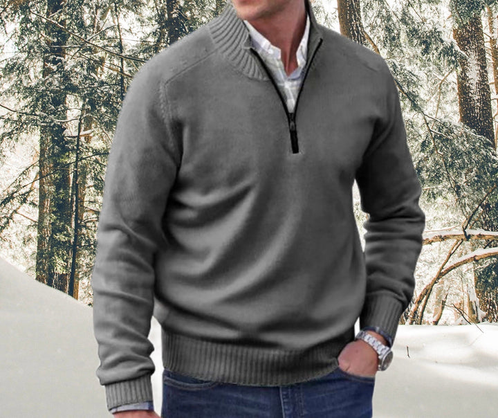 Men's Half Zip Sweatshirt, Soft and Warm Pullover Jumper for Fall/Winter, Regular Fit, Available in Multiple Colors 1