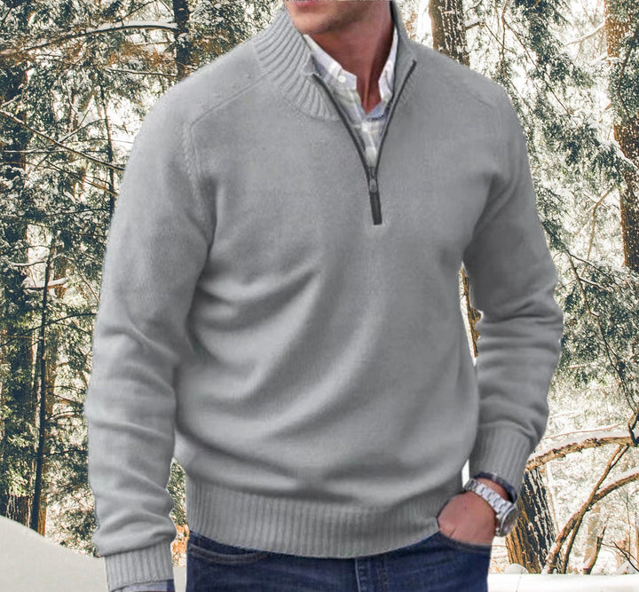 Men's Half Zip Sweatshirt, Soft and Warm Pullover Jumper for Fall/Winter, Regular Fit, Available in Multiple Colors 2