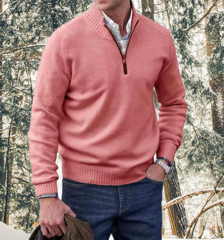 Men's Half Zip Sweatshirt, Soft and Warm Pullover Jumper for Fall/Winter, Regular Fit, Available in Multiple Colors 5