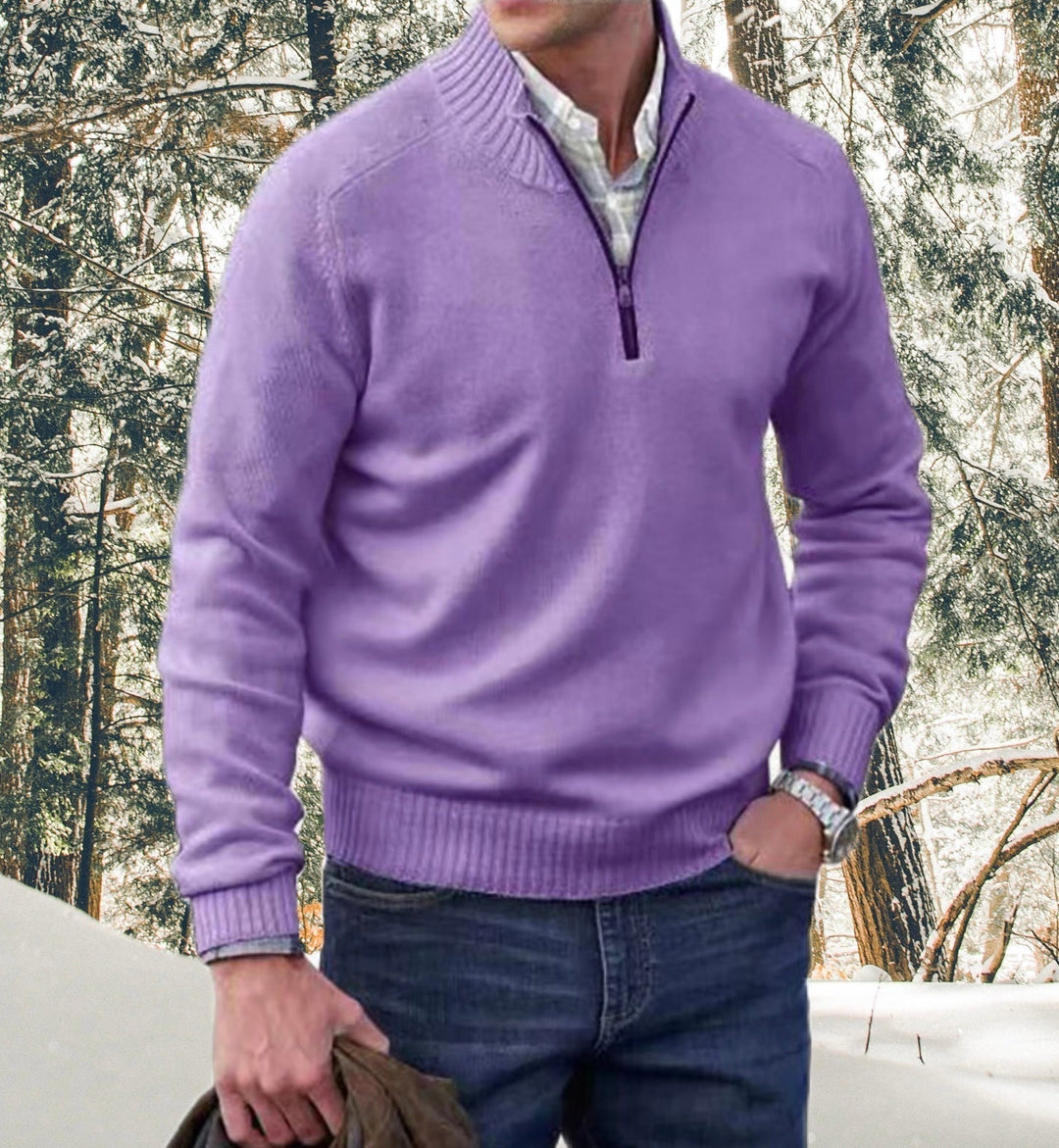 Men's Half Zip Sweatshirt, Soft and Warm Pullover Jumper for Fall/Winter, Regular Fit, Available in Multiple Colors 6