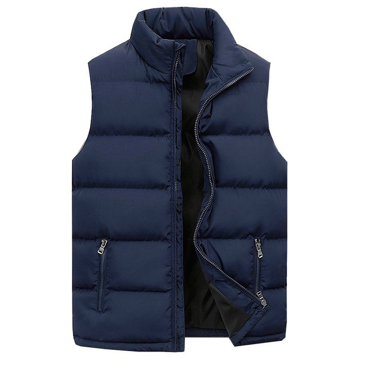 Men's Insulated Winter Vest with Zipper – Lightweight Down Puffer Vest for Comfortable Layering 1