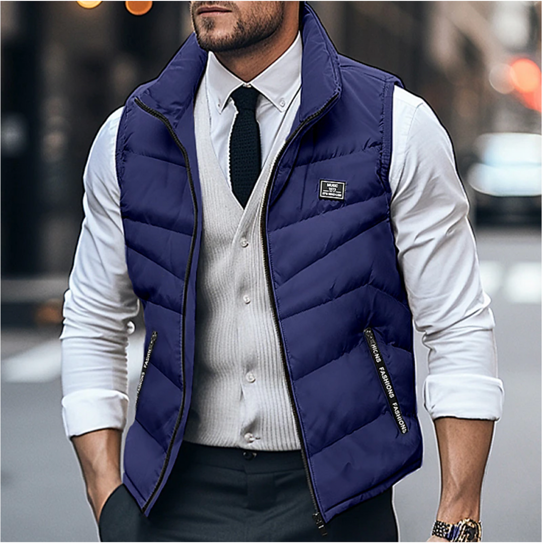 Men's Lightweight Winter Vest with Zipper – Stylish, Breathable Layering Piece for Comfort and Versatility 0