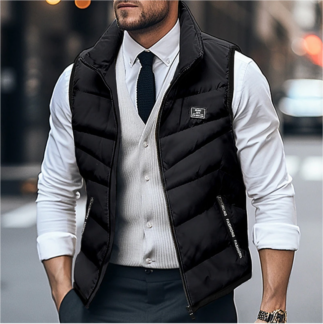 Men's Lightweight Winter Vest with Zipper – Stylish, Breathable Layering Piece for Comfort and Versatility 2