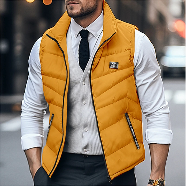 Men's Lightweight Winter Vest with Zipper – Stylish, Breathable Layering Piece for Comfort and Versatility 3