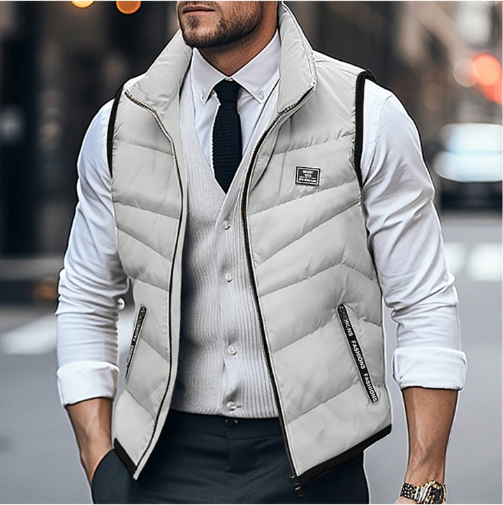 Men's Lightweight Winter Vest with Zipper – Stylish, Breathable Layering Piece for Comfort and Versatility 4