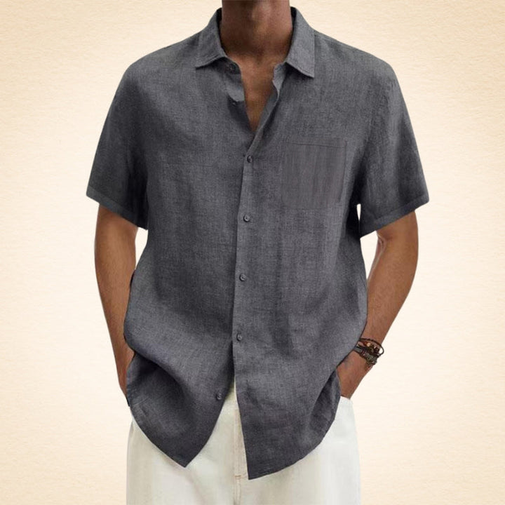 Men's Linen Shirt – Breathable, Relaxed Fit, Stylish Button Placket, Available in Multiple Colors 2