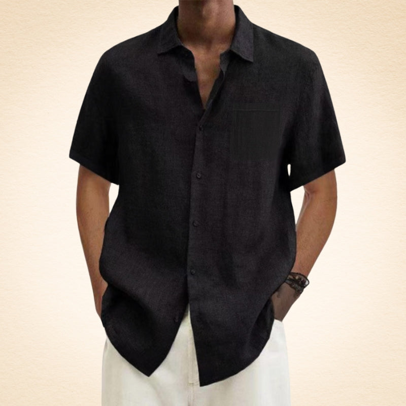 Men's Linen Shirt – Breathable, Relaxed Fit, Stylish Button Placket, Available in Multiple Colors 3