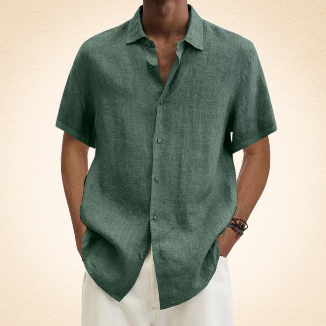 Men's Linen Shirt – Breathable, Relaxed Fit, Stylish Button Placket, Available in Multiple Colors 4