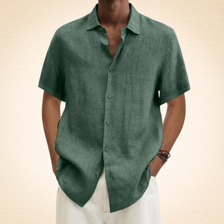 Men's Linen Shirt – Breathable, Relaxed Fit, Stylish Button Placket, Available in Multiple Colors 4