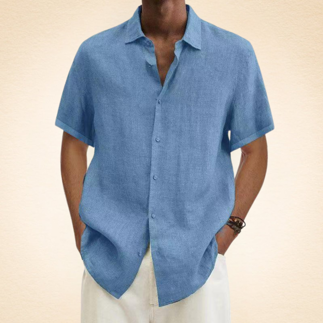 Men's Linen Shirt – Breathable, Relaxed Fit, Stylish Button Placket, Available in Multiple Colors 5
