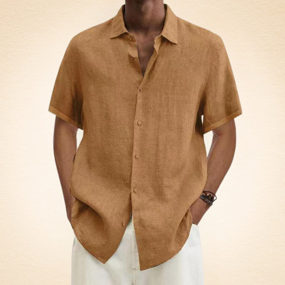 Men's Linen Shirt – Breathable, Relaxed Fit, Stylish Button Placket, Available in Multiple Colors 8