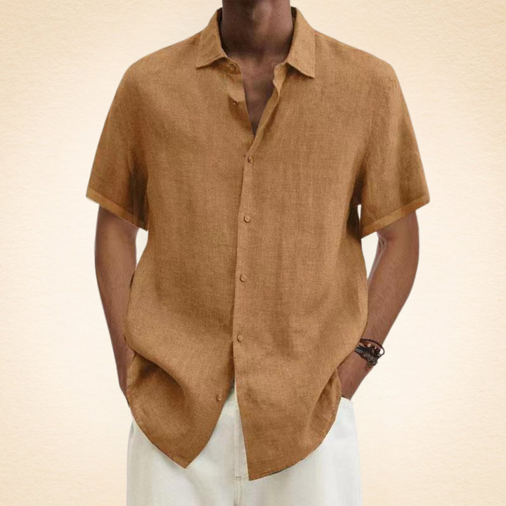 Men's Linen Shirt – Breathable, Relaxed Fit, Stylish Button Placket, Available in Multiple Colors 8