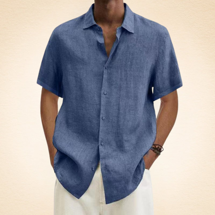 Men's Linen Shirt – Breathable, Relaxed Fit, Stylish Button Placket, Available in Multiple Colors 9
