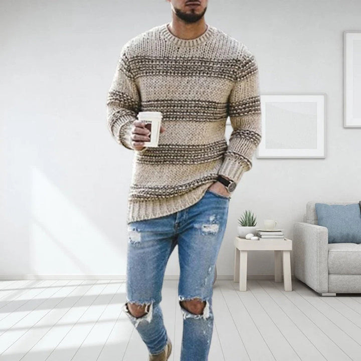 Men's Norwegian Sweater, Chunky Knit Winter Knitwear, Warm and Stylish Casual Layering, Regular Fit, Various Sizes and Colors 0