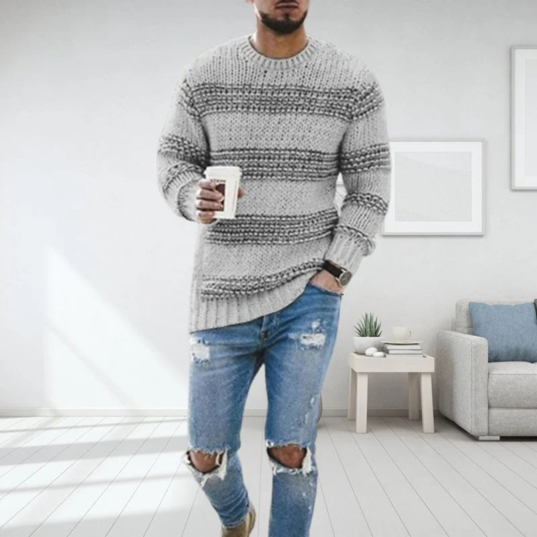Men's Norwegian Sweater, Chunky Knit Winter Knitwear, Warm and Stylish Casual Layering, Regular Fit, Various Sizes and Colors 1