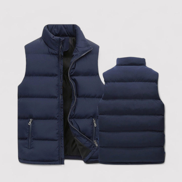 Men's Stylish Warm Vest with Stand Collar – Slim Fit for Year-Round Comfort in All Seasons 1