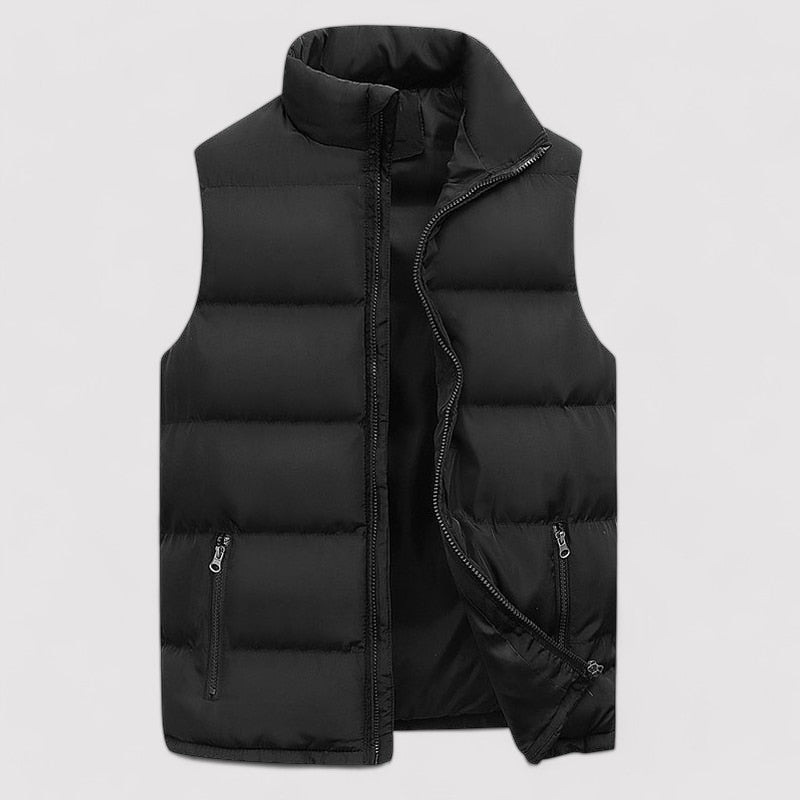 Men's Stylish Warm Vest with Stand Collar – Slim Fit for Year-Round Comfort in All Seasons 2